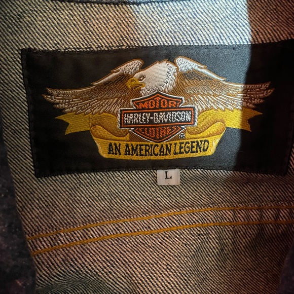 Harley Davidson Motorcycles Jean Jacket - Picture 2 of 2